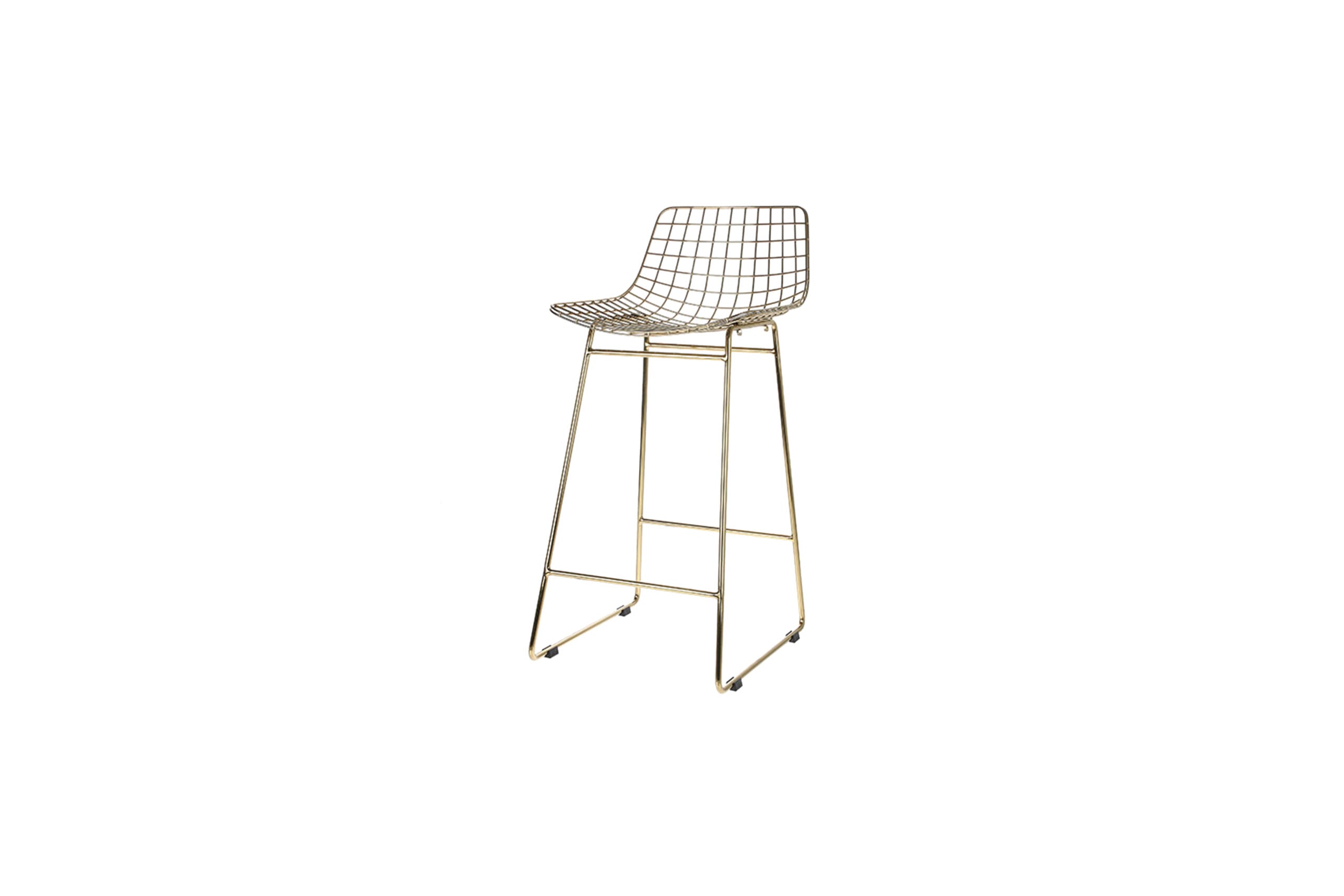 Cosmo Velvet barstool wire brass H67