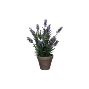 Kunstplant | Lavendel in pot grijs Ø20xH33