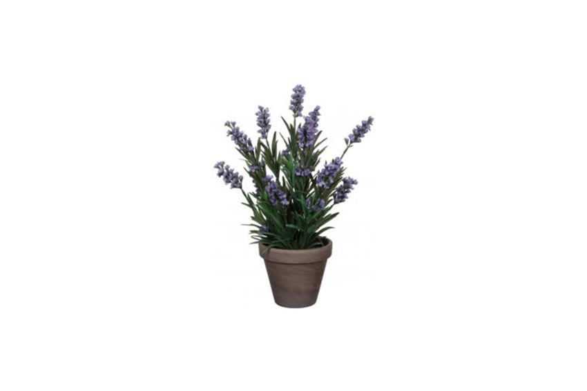 Artificial flower | Lavender in pot gray Ø20xH33