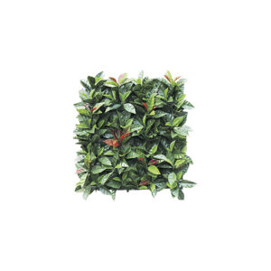 Kunstplant | Haag paneel groen Photinia rood L50xB50