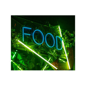 LED neon reclamebord 'FOOD' RGB L150