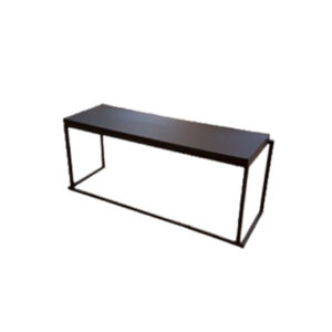 X | Loungebank zwart L120xB39xH50,5