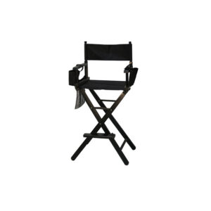 Make-up regisseursstoel hoog zwart H78