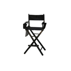 Make-up regisseursstoel hoog zwart H78