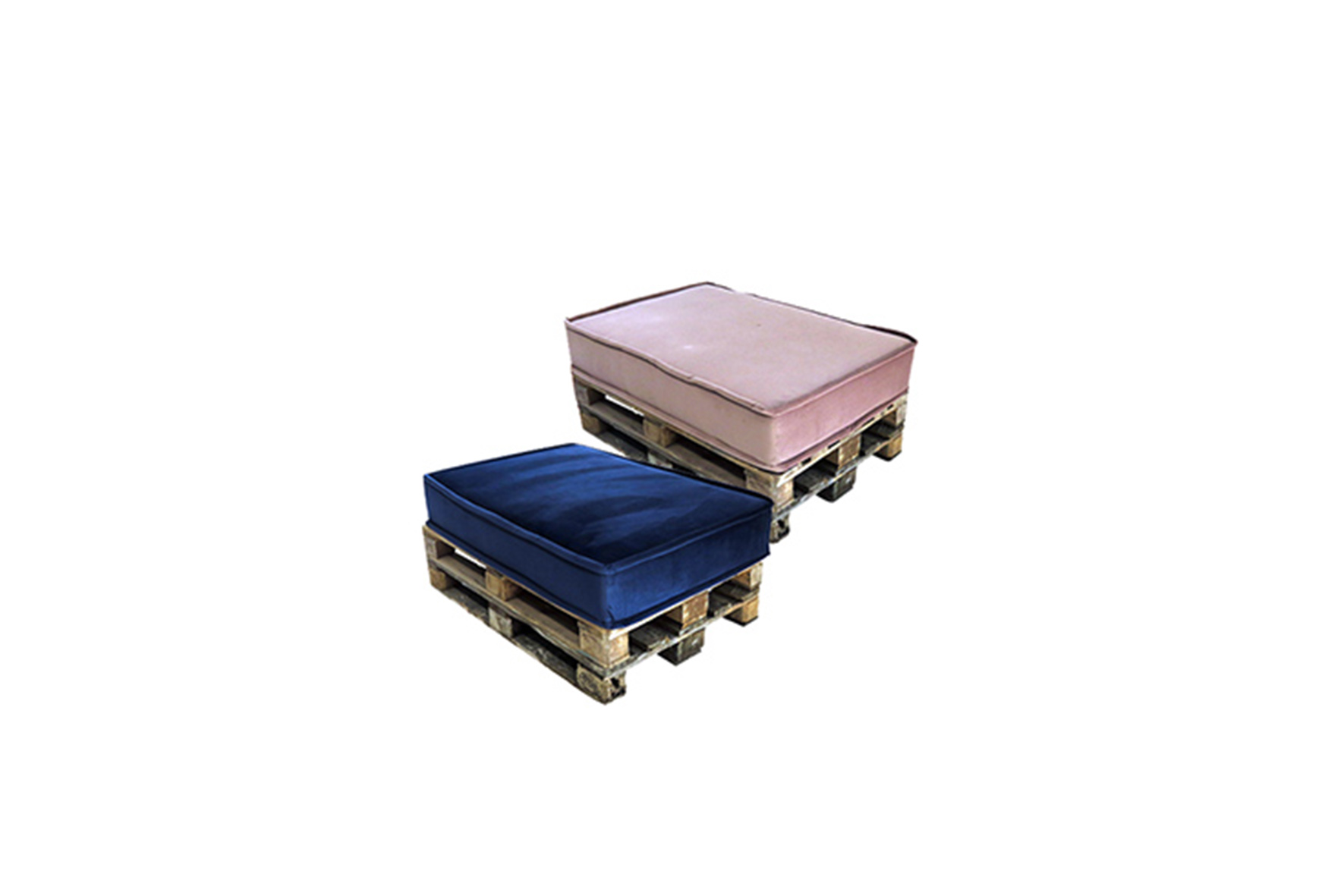 Marokkaanse loungebank fluweel L120xB80xH50 (diverse kleuren)