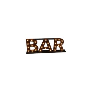 Marquee letter palissander 'BAR'