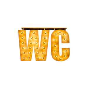 Marquee letters licht hout 'WC' L145xH90