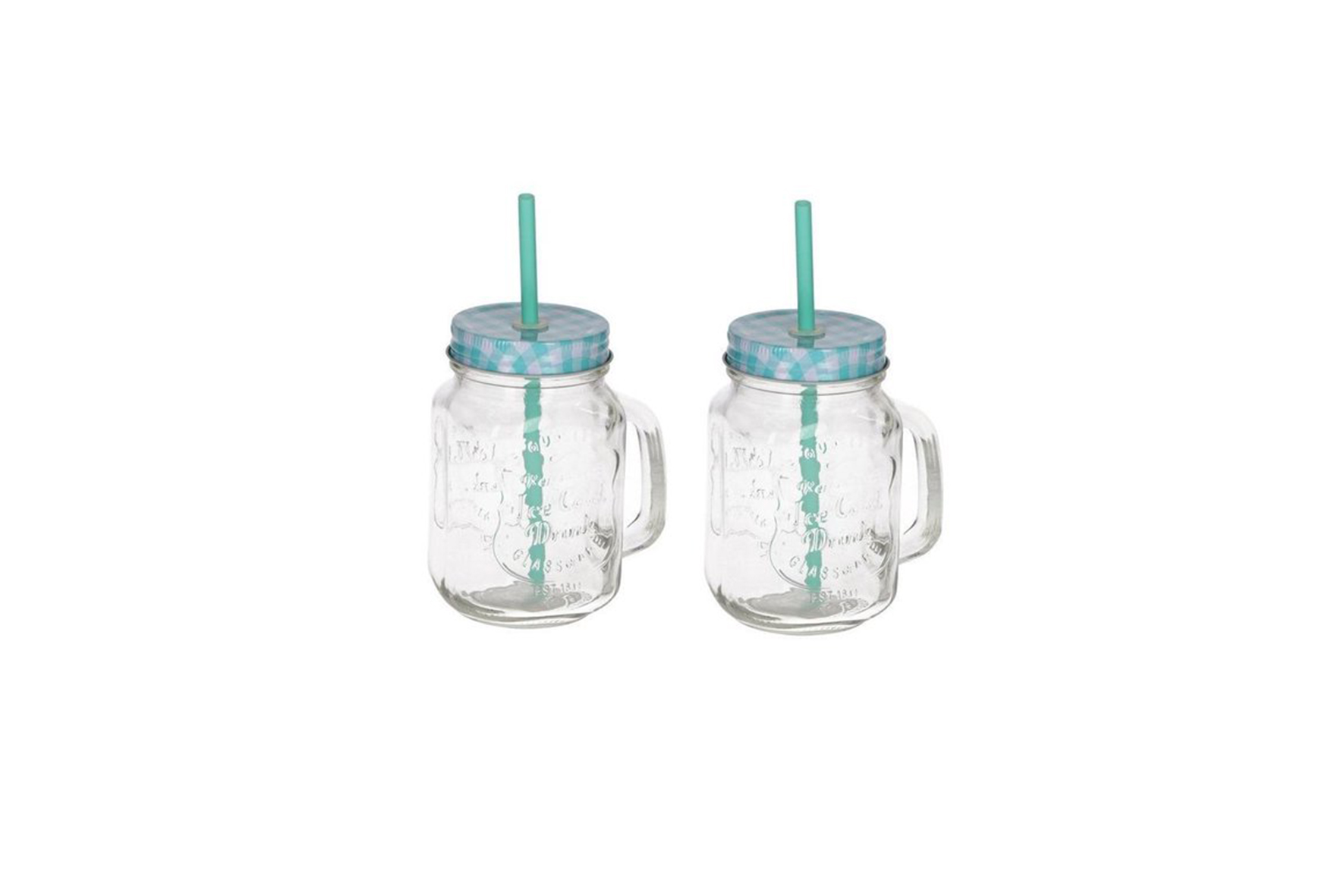 Mason Jar drinkglas met deksel 50cl - 16 st/p/kr (set)