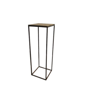Brooklyn sokkel staal hout L30xB30xH90