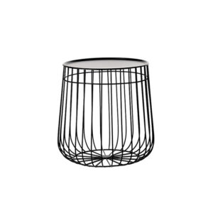 Urban wireframe bijzettafel zwart Ø40xH40