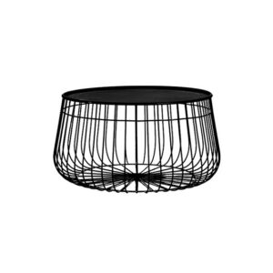 Urban wireframe salontafel zwart Ø62xH35