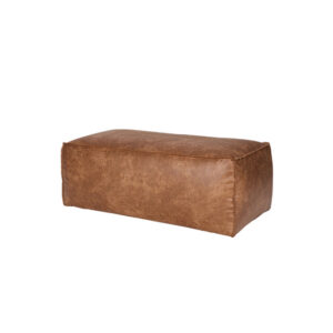 Brooklyn leren lounge kussen cognac L120xB60xH43
