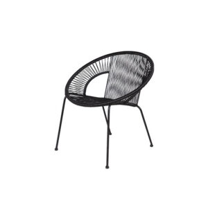 Urban wire stoel zwart L69xB65xH73