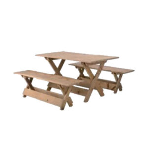 Industrieel Woody picknickset L150