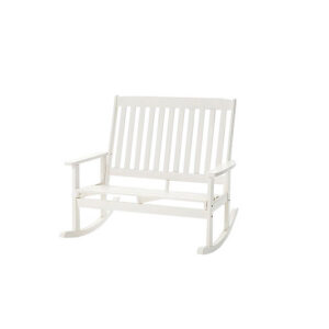 Eco Chique schommelbank wit L120xB98xH100
