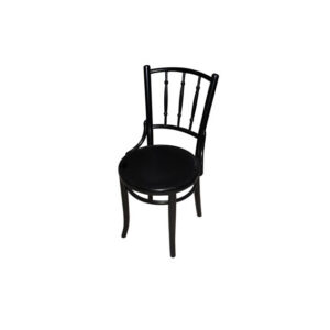 Berlin café stoel zwart hout L50xB44xH80