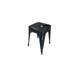 Industrial Tolix stool low black L39xW39xH45
