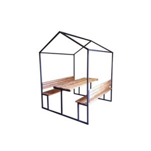 Brooklyn design picknickbankhuisje L180xB170xH230 (set)