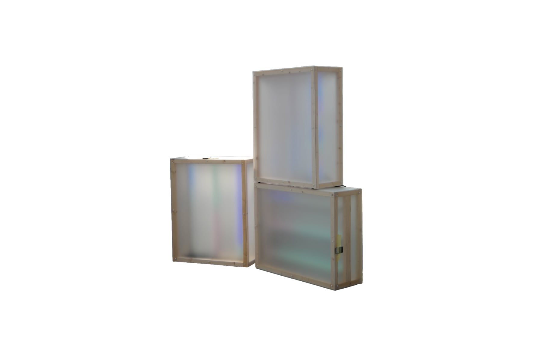 Neon box incl. remote control LED tubes L84,5xW36xH107