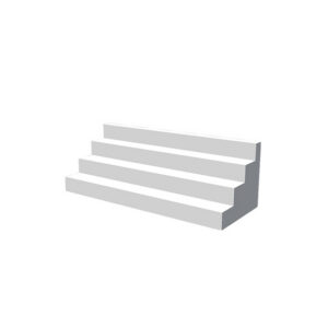 Kopenhagen opzet trapezium 3-traps L120xB42xH35