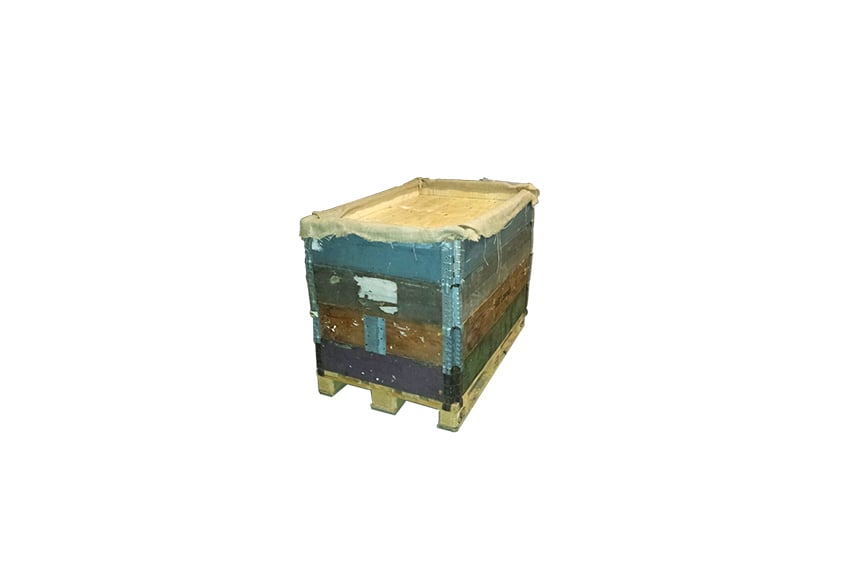 Industrial pallet box planter W80xL120xH90