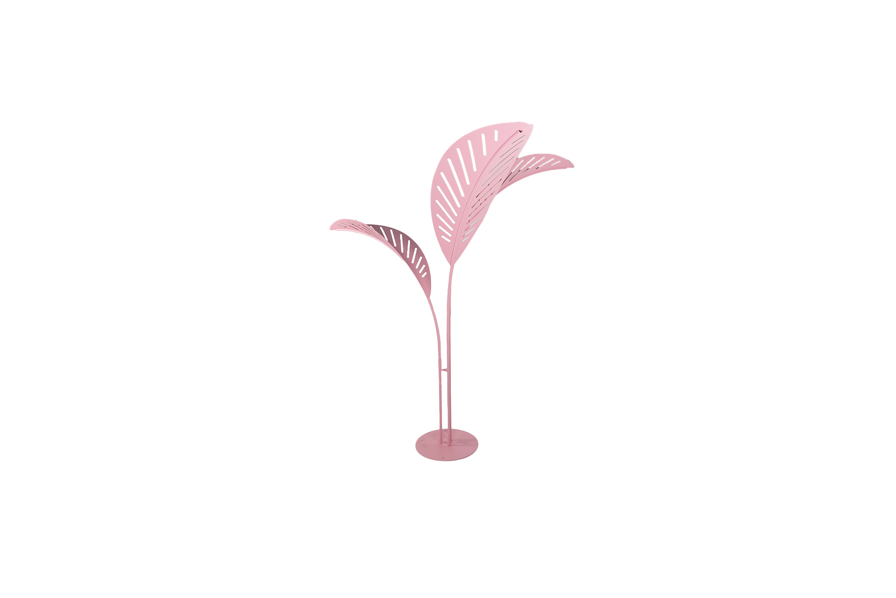 Palmtree XL metal light pink 2 itemsL250xB250xH275 (set)