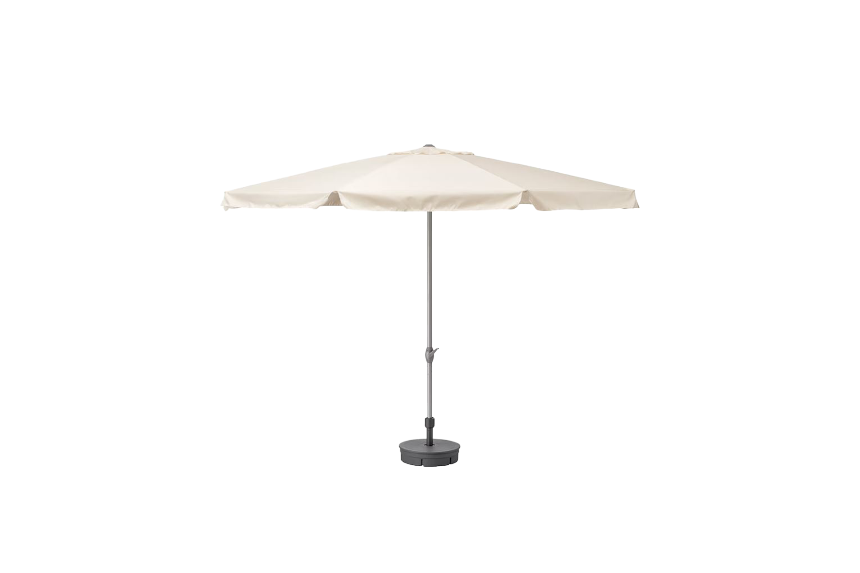 Parasol L | Beige Ø400 met ronde voet (set)