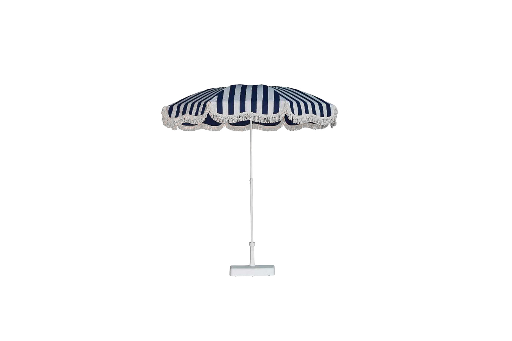 Parasol S | Blauw/wit gestreept Ø200 (set)