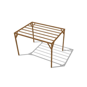 Pergola | E | Palissander L300xB400xH300 (set)