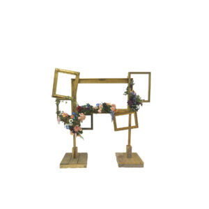Photobooth schilderijlijsten met bloemen L220xB60xH230