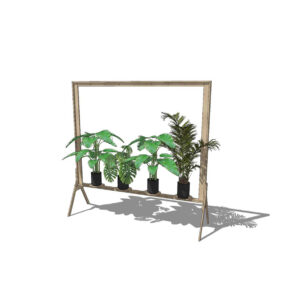 Deco | Oak plant frame excl. plants L240xW73xH240