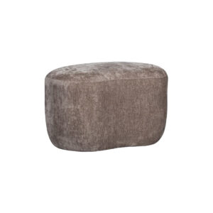 Poef organisch taupe L51xB73xH43