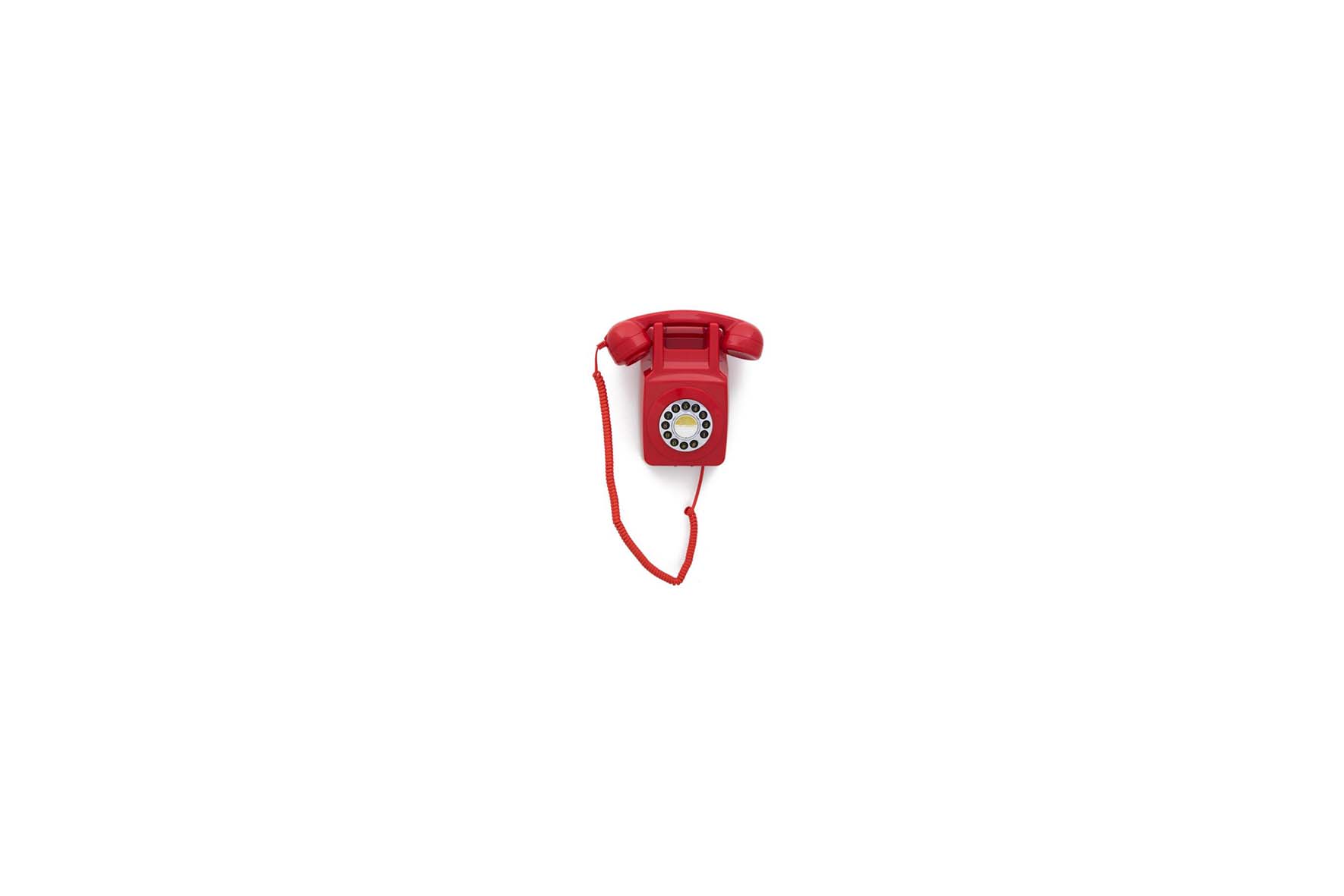 Retro wall telephone red L14,5xW8,5xH24