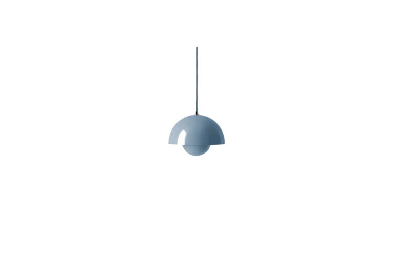 Scandinavisch hanglamp blauw Ø23xH16