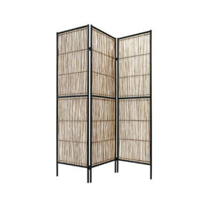 Kamerscherm | Rotan in metalen frame L139xH180
