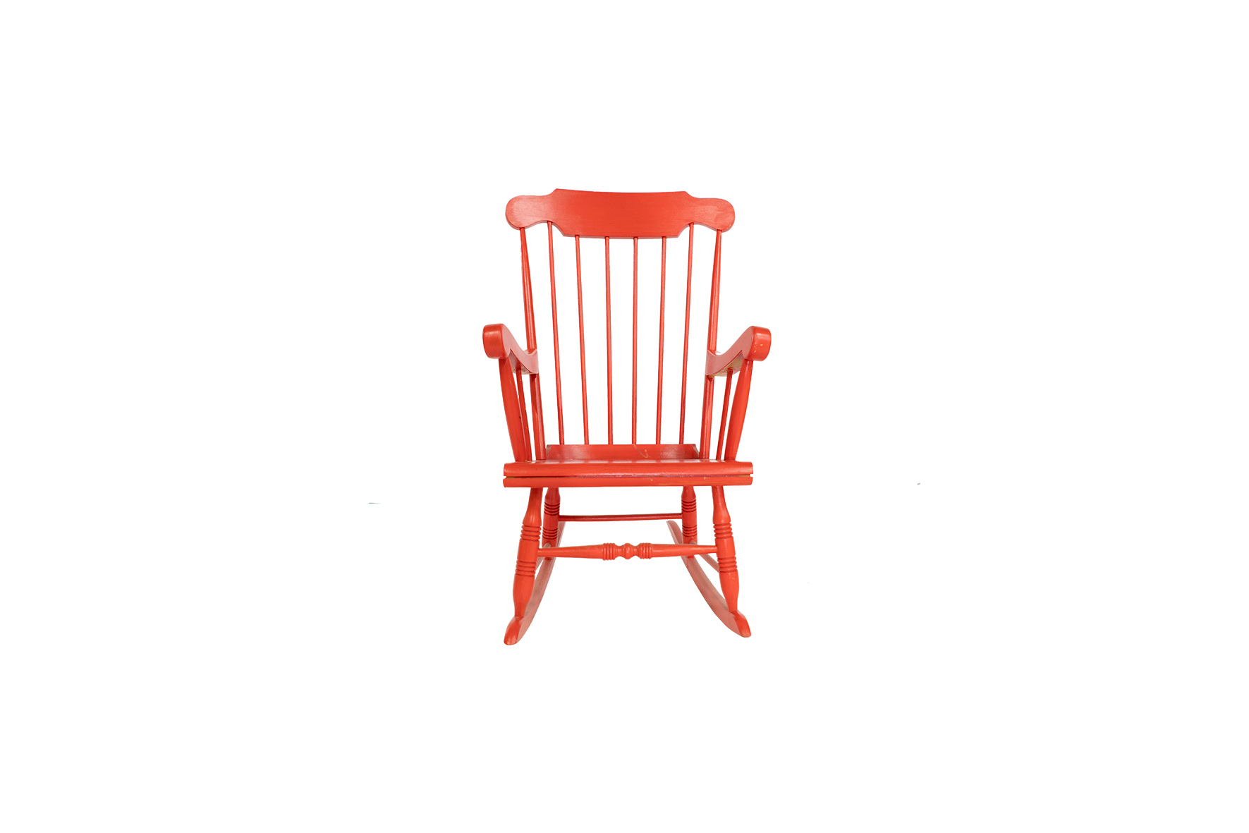 Schommelstoel rood L76xB64xH103