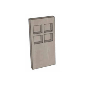 Shape Achterwand licht LED L120xB23xH250