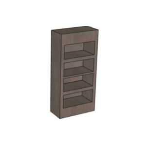 Shape display cabinet with LED L120xW55xH250