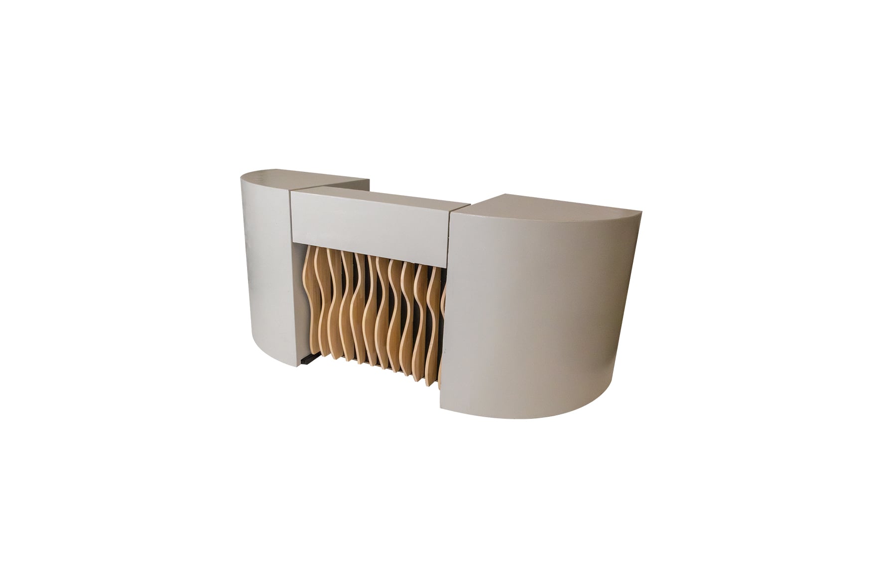 Shape bar met dichte zuil L270 (basis L100) (set)
