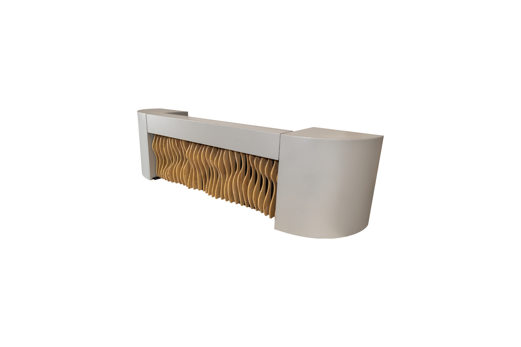 Shape bar met dichte zuil L420 (basis L250) (set)