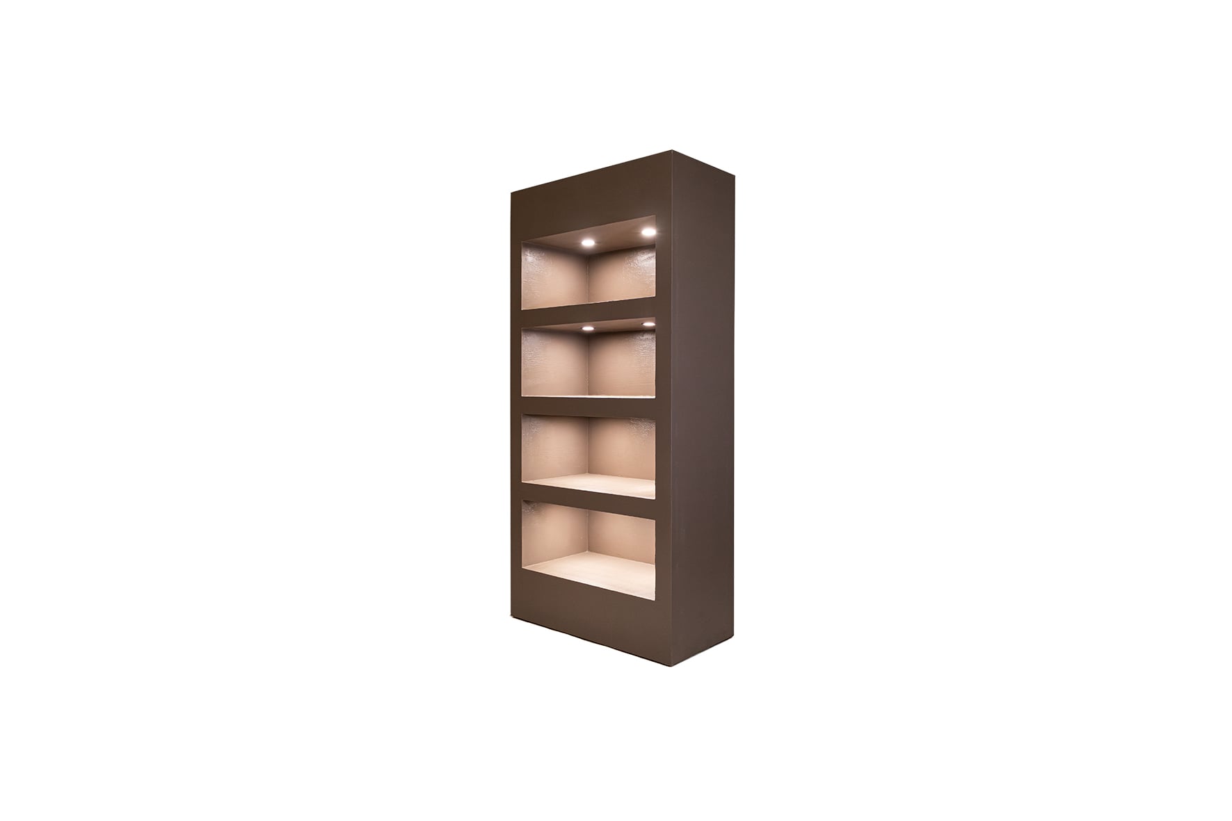 Shape display cabinet with LED L120xW55xH250