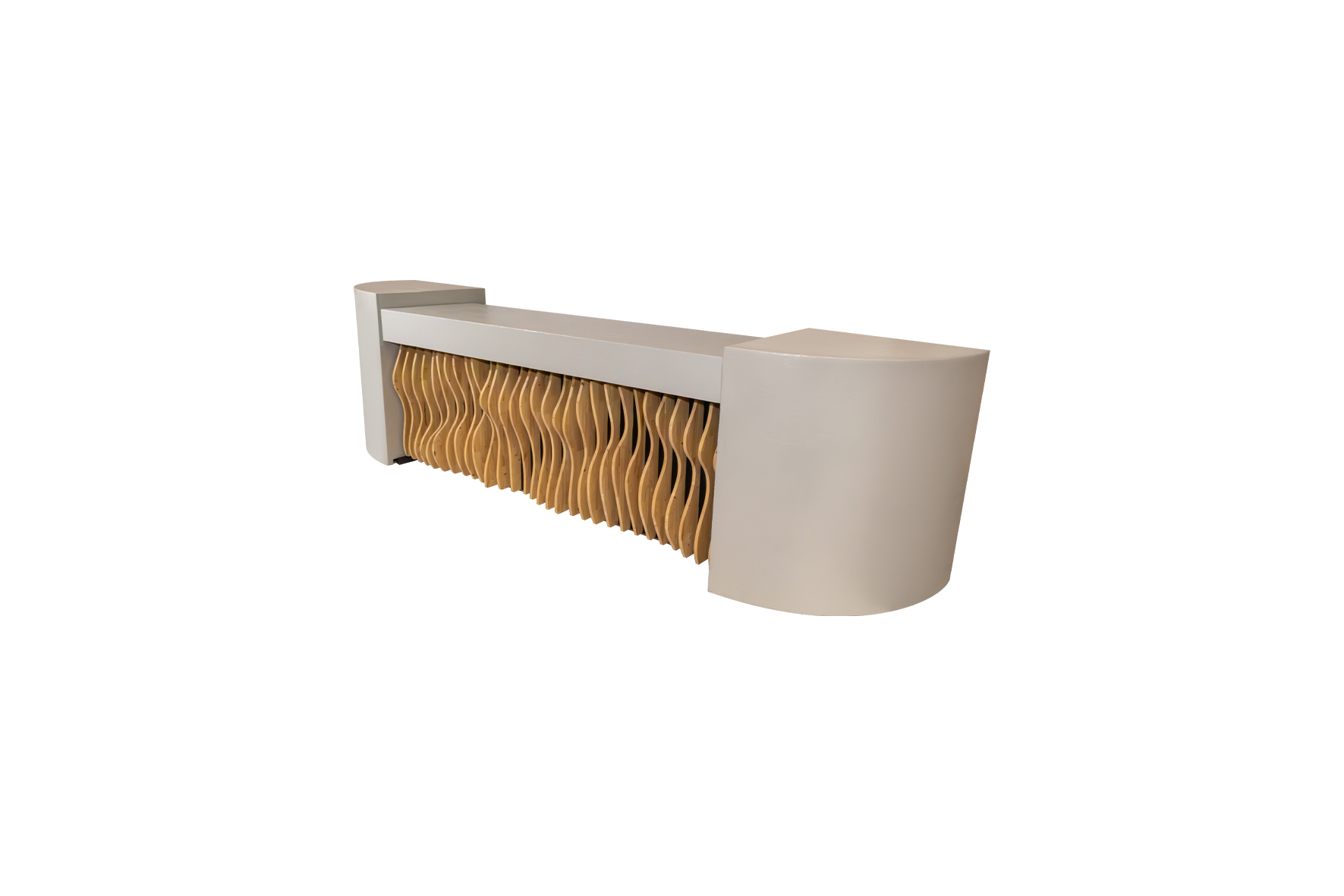 Shape counter with closed column L420 (base L250)