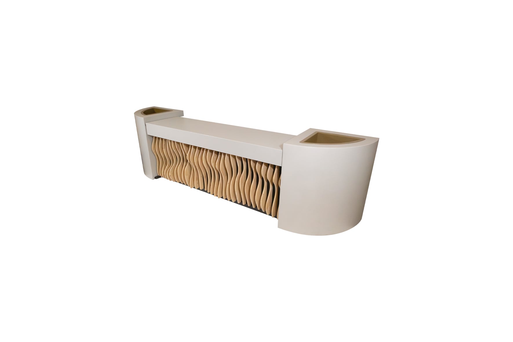 Shape counter with open column L420 (base L250)