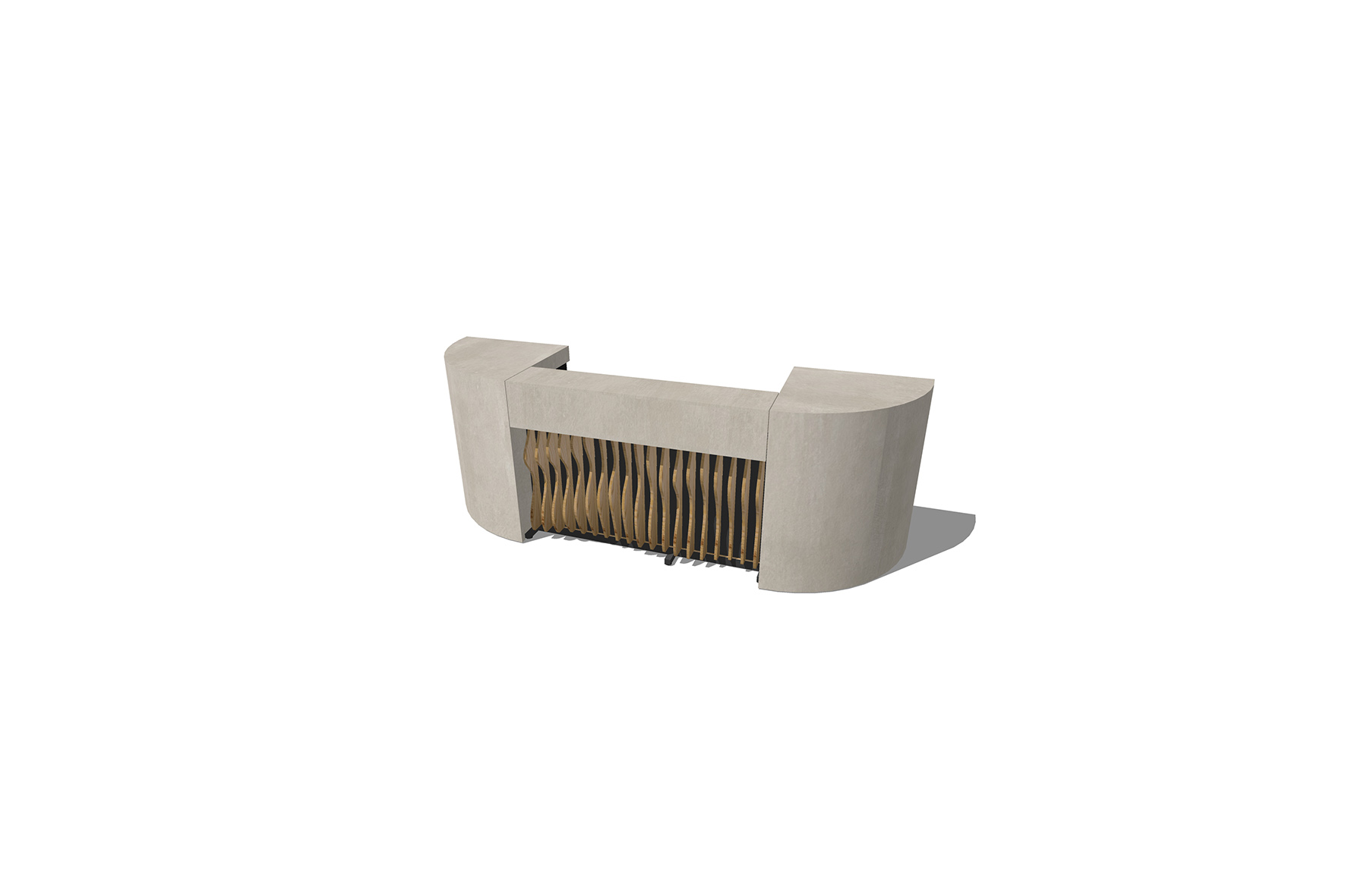 Shape bar with closed column L270 (base L100)