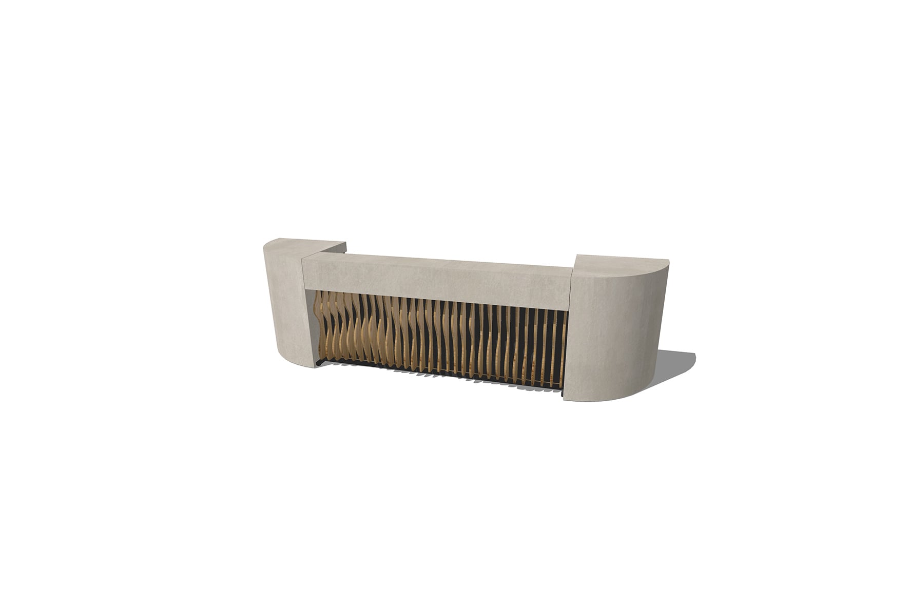 Shape bar with closed column L270 (base L100)