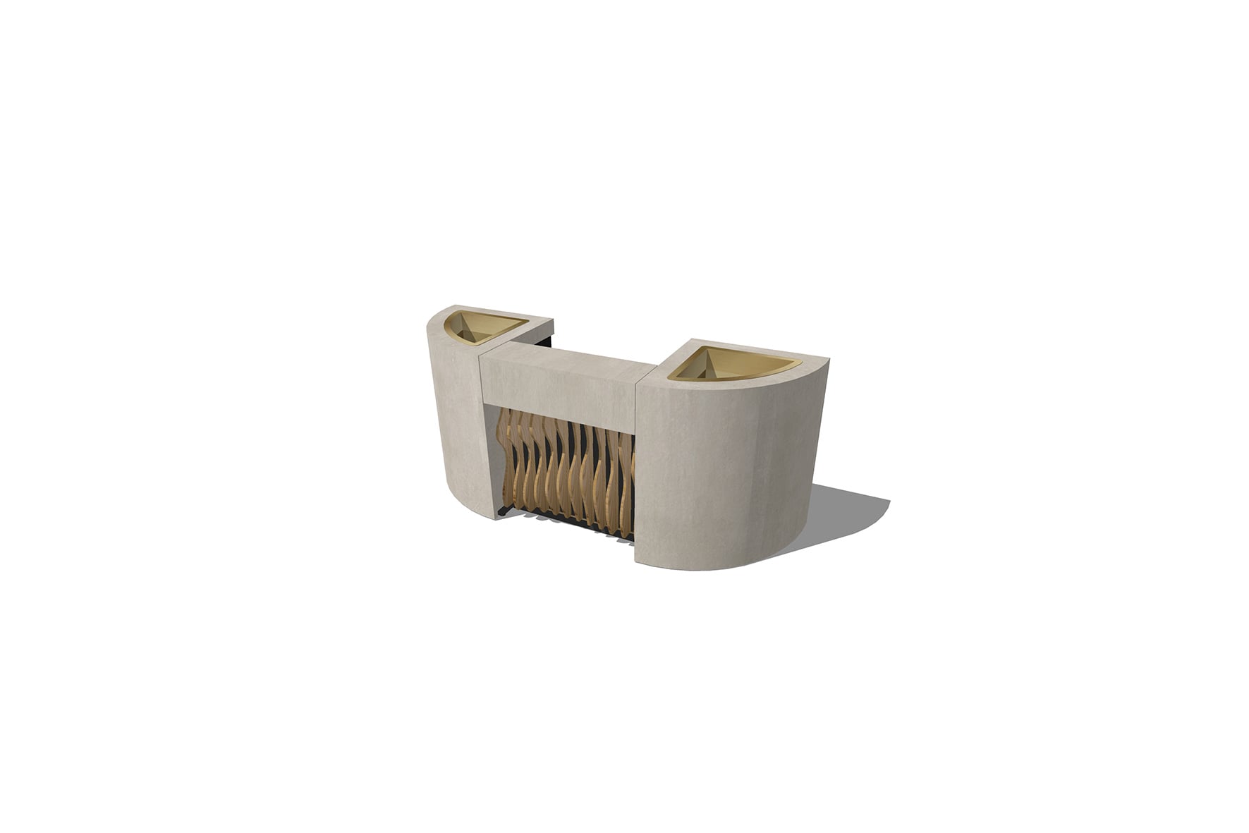 Shape bar met open zuil L270 (basis L100) (set)
