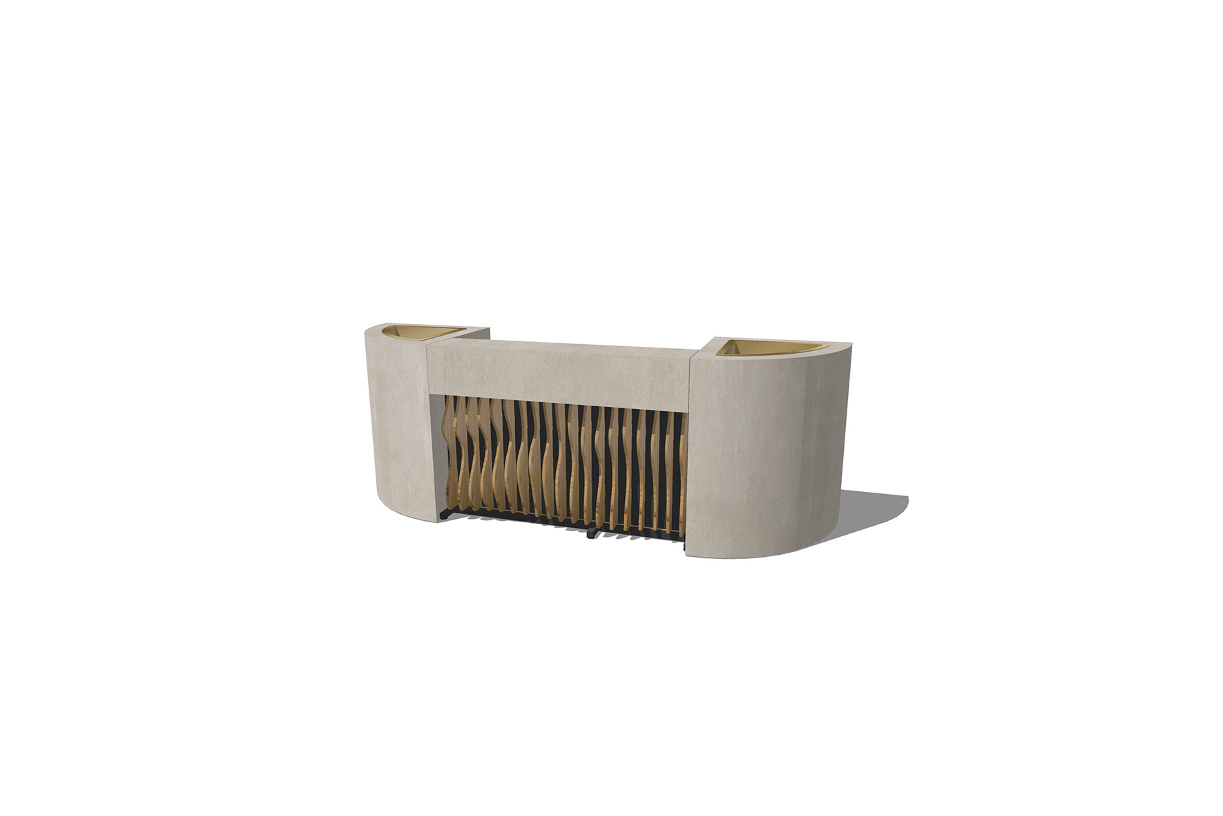 Shape bar with open column L270 (base L100)