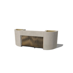 Shape bar met open zuil L330 (basis L160) (set)