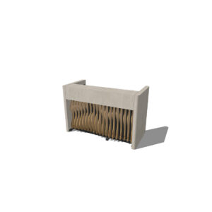 Shape bar met smalle zuil L178 (basis L160) (set)