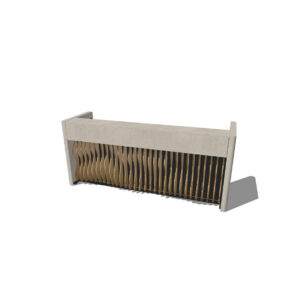 Shape bar met smalle zuil L268 (basis L250) (set)